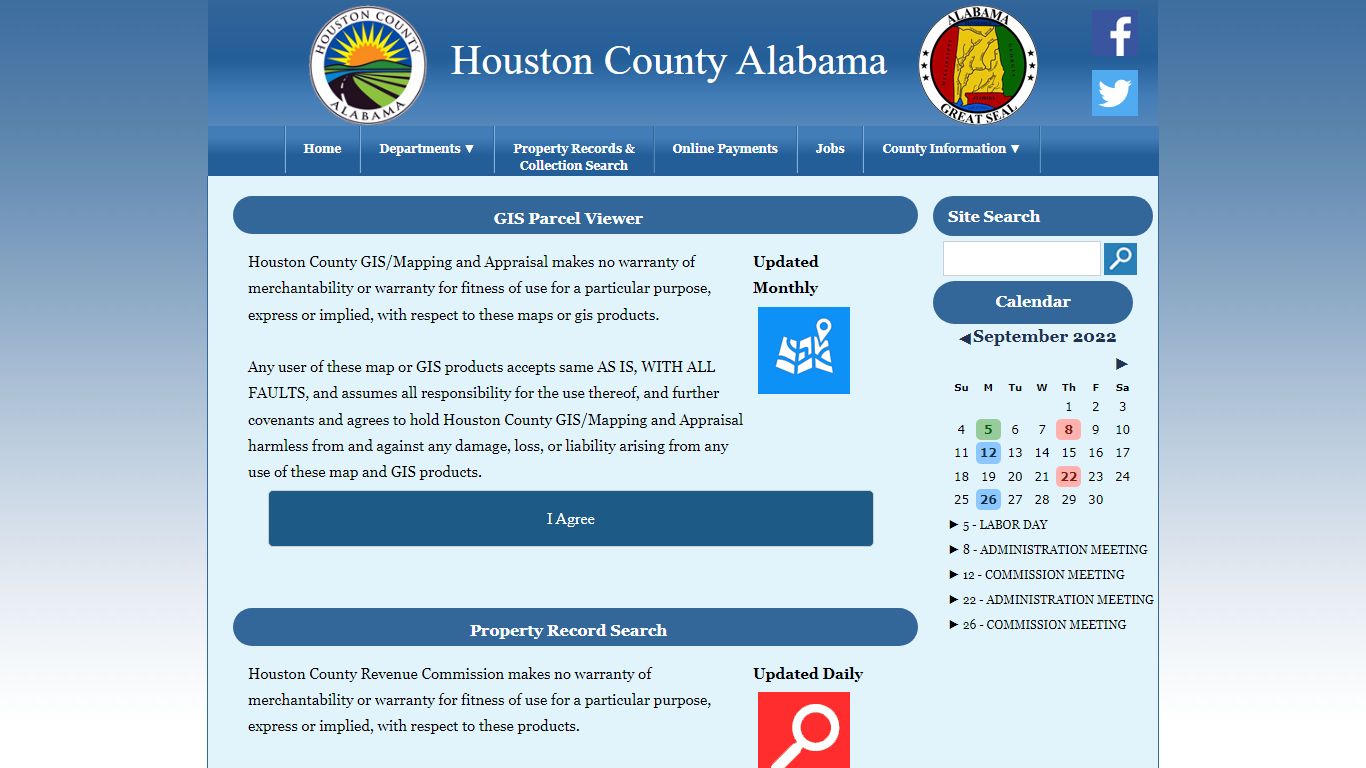 Property Records & Collection Search ::Houston County::